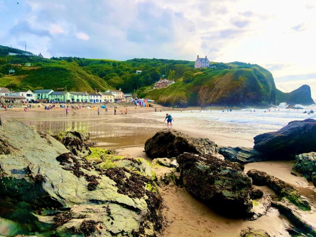 Wild Coastal Retreat At Troed Y Rhiw Aberporth, West Walesヴィラ エクステリア 写真